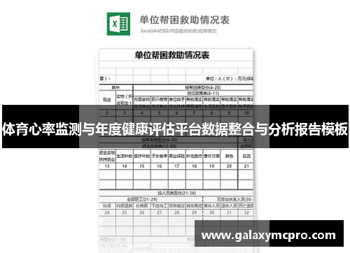 体育心率监测与年度健康评估平台数据整合与分析报告模板